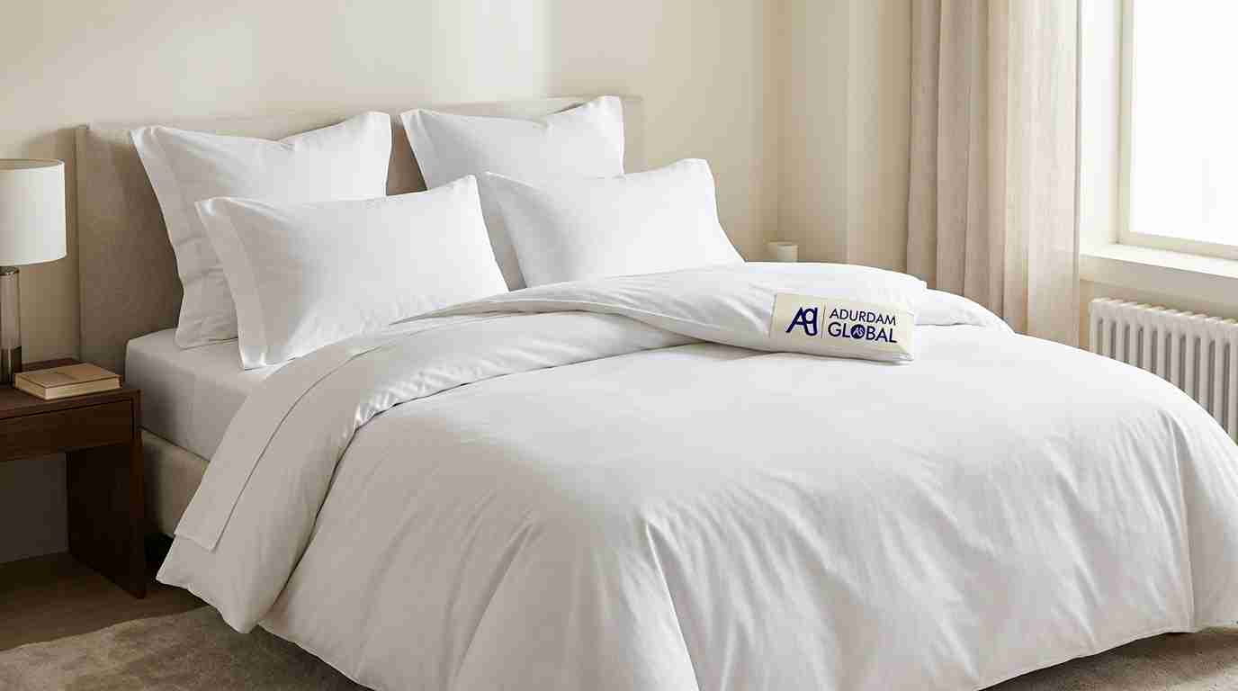 Customised white ADURDAM bedding
